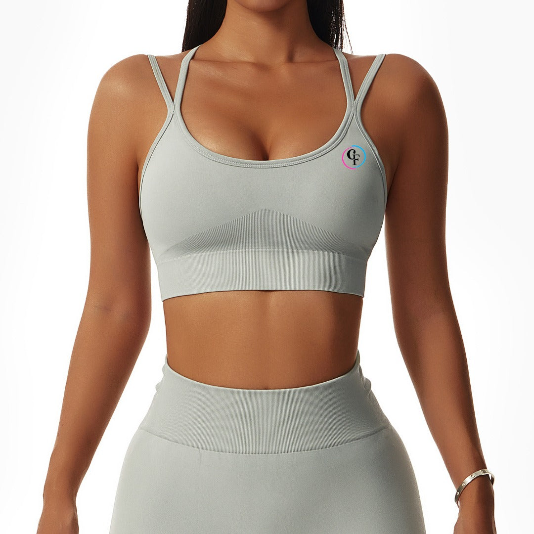 GREY SPORTS BRA