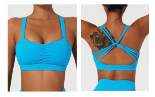 LIGHT BLUE SPORTS BRA