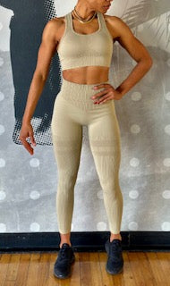 KHAKI LEGGINGS